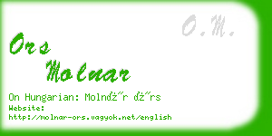 ors molnar business card